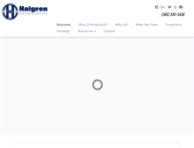 Tablet Screenshot of halgrenorthodontics.com